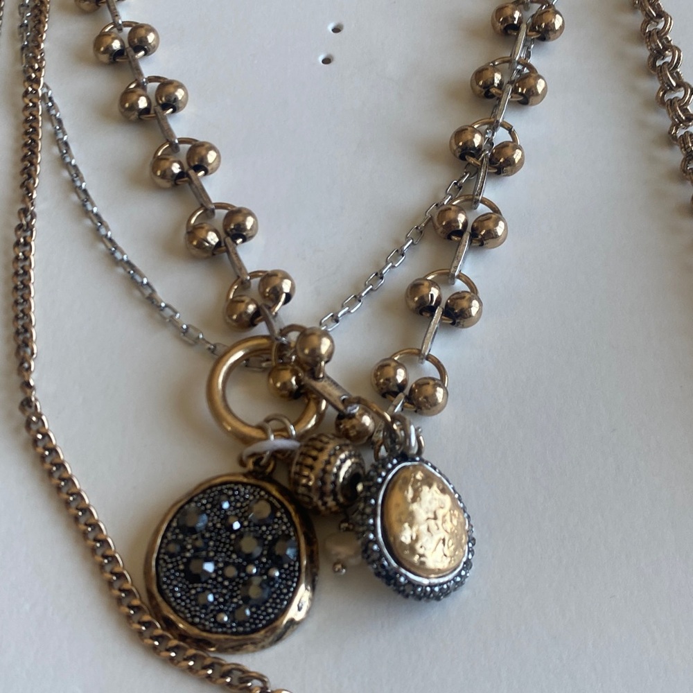 NWT Zara 3 Pack Combination Coin Chain Necklaces - Picture 8 of 11